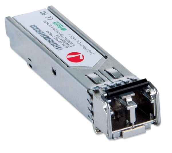 Intellinet 506724, Fiber optisk, 1000 Mbit/s, mini-GBIC, LC, 9/125 µm, LX