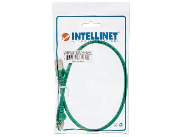 Intellinet Cat5e, SFTP, 3m, 3 m, Cat5e, SF/UTP (S-FTP), RJ-45, RJ-45, Grønn