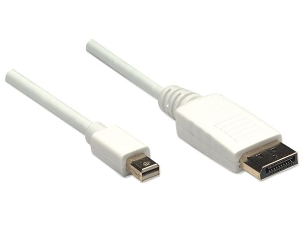 Manhattan 393812, 2 m, Mini DisplayPort, DisplayPort, Hankjønn, Hankjønn, 2560 x 1600 piksler