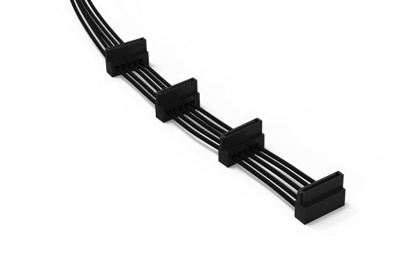 be quiet! S-ATA POWER CABLE CS-6740 - Strømkabel - SATA-strøm - 72 cm - svart