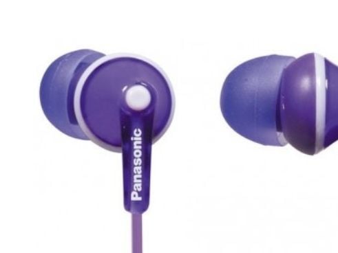 Panasonic RP-HJE125 - Ergofit - ørepropper - i øret - kablet - 3,5 mm jakk - fiolett