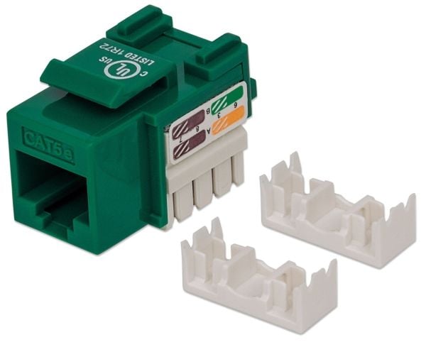 Intellinet 210997, Litteä, vihreä, RJ-45, uros, 22/26, Cat5e