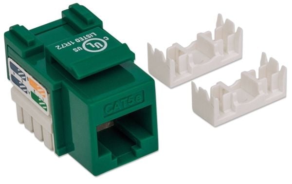 Intellinet 210997, Litteä, vihreä, RJ-45, uros, 22/26, Cat5e