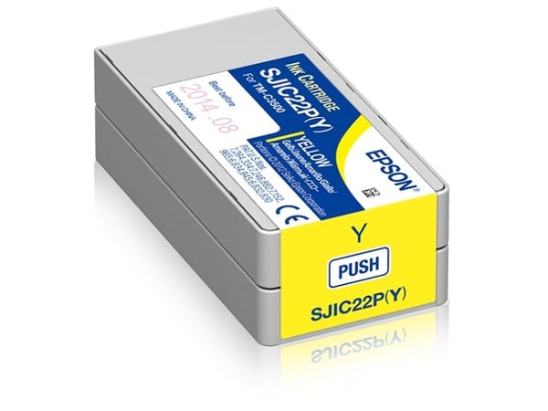 Epson SJIC22P(Y) - Gul - original - blekkpatron - for TM C3500
