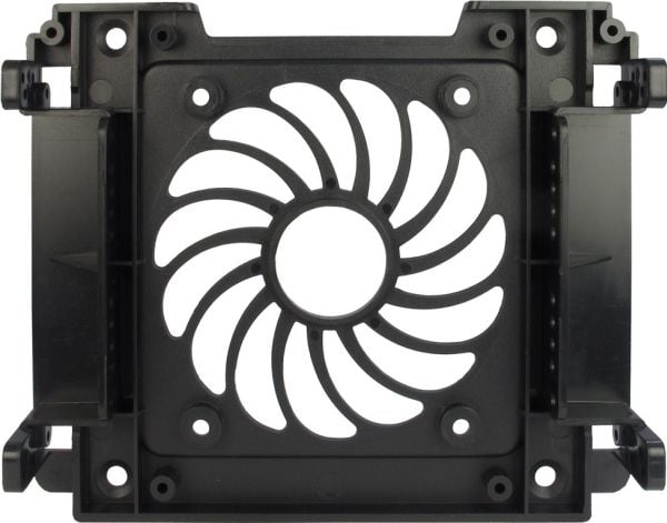 Inter-Tech HDD- / SSD-mounting frame - Uttagbar harddiskramme - 2.5", 3.5" - fra 5,25" til 3,5" / 2,5" - svart