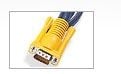 ATEN - Tastatur / video / musekabel (KVM) - 15 pin D-Sub (DB-15) (hann) til PS/2, HD-15 (VGA) (hann) - 3 m - for KVM on the NET CS1708, CS1716; Mas...