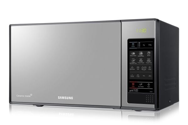 Samsung GE83X, Bänkdiskmaskin, Grillmikrovågsugn, 23 l, 800 W, Inbyggd display, LED