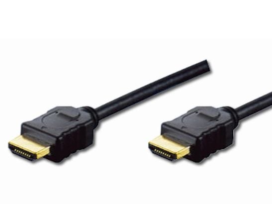 ASSMANN - HDMI-kabel med Ethernet - HDMI hann til HDMI hann - 5 m - dobbeltisolert - svart - formstøpt