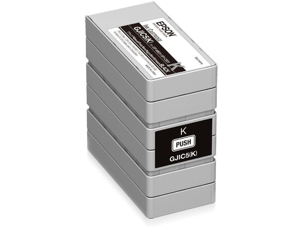 Epson GJIC5(K): Ink cartridge for ColorWorks C831 and GP-M831 (Black), Väriainepohjainen muste, 1 kpl