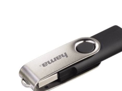 Hama 16GB USB 2.0, 16 GB, USB Type-A, 2.0, 6 MB/s, Svivel, Svart, Sølv