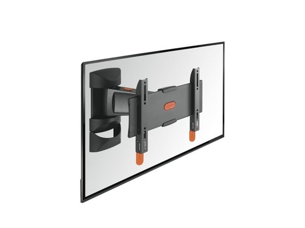 Vogel's BASE 25 S TURN 120 - Monteringssett (kontaktplate, veggmontering, dreiearm) - for flatpanel - svart - skjermstørrelse: 19"-37" - veggmonterbar
