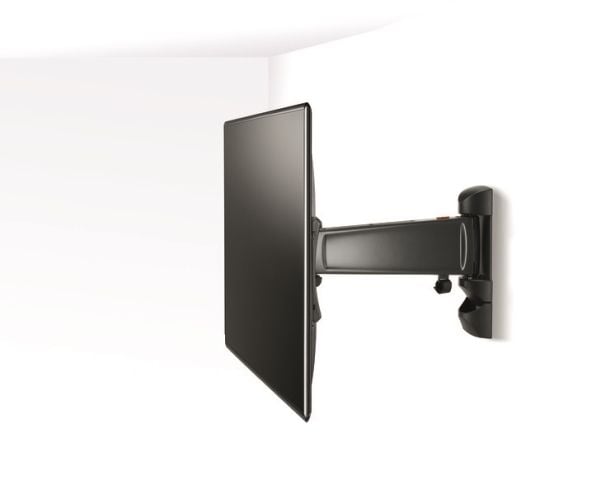Vogel's BASE 25 S TURN 120 - Monteringssett (kontaktplate, veggmontering, dreiearm) - for flatpanel - svart - skjermstørrelse: 19"-37" - veggmonterbar