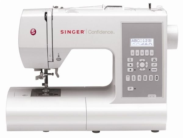 [OUTLET] - Singer Confidence 7470 - Symaskin - 225 sting - 6 enkeltskrittsknappehull - LCD display
