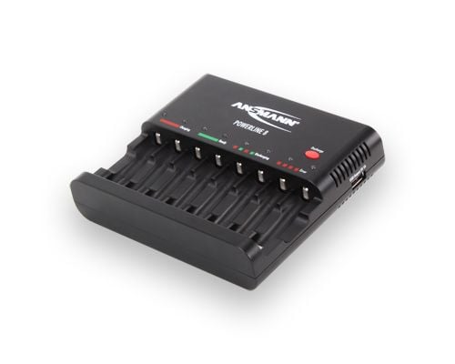 ANSMANN Powerline 8 - Akkulaturi/virtalähde (USB)