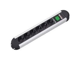 Bachmann PRIMO, 1,75 m, Musta, Harmaa, 6 AC-pistorasia(a), 3680 W, 16 A, 71 mm