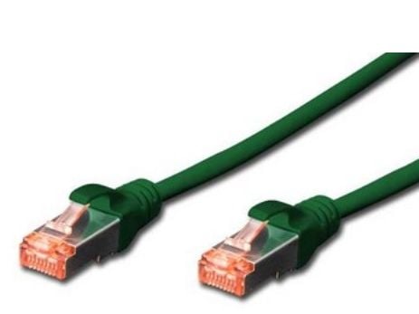 DIGITUS Professional - Koblingskabel - RJ-45 (hann) til RJ-45 (hann) - SFTP, PiMF - CAT 6 - med støvel, halogenfri, uten hindringer - grønn, RAL 6016