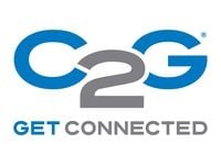 C2G Cat6a Booted Shielded (STP) Network Patch Cable - Koblingskabel - RJ-45 (hann) til RJ-45 (hann) - 2 m - STP - CAT 6a - formstøpt, uten hindring...