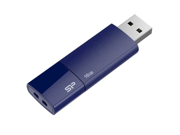 SILICON POWER Ultima U05 - USB-flashstasjon - 16 GB - USB 2.0 - marineblå