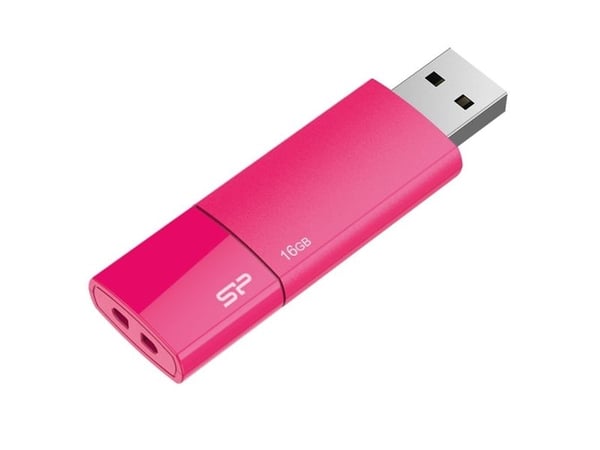 SILICON POWER Ultima U05 - USB-flashstasjon - 16 GB - USB 2.0 - søt rosa