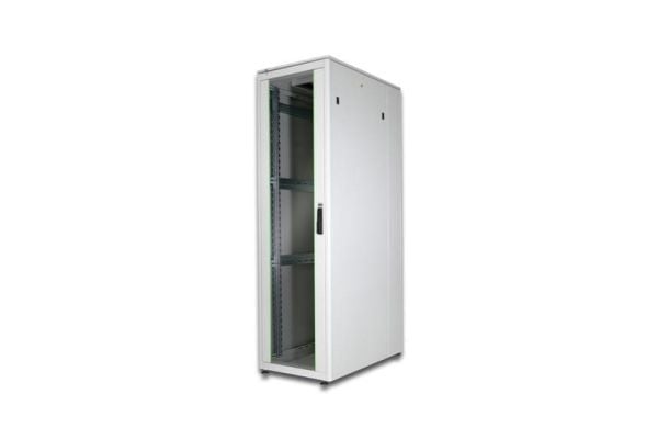 DIGITUS RM nettverksskap 42U 2053x600x1000mm, glassdør, grå