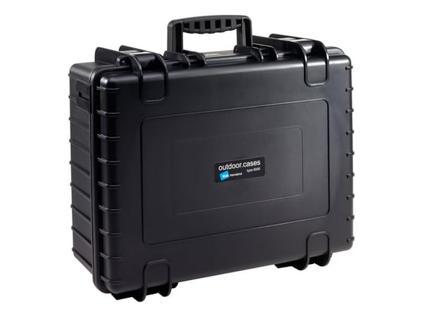 B&amp;W outdoor.cases Type 6000 - Kova kotelo - polypropeeni - musta
