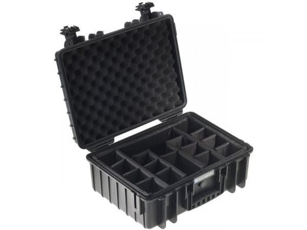 B&amp;W outdoor.cases Type 6000 - Kova kotelo - polypropeeni - musta