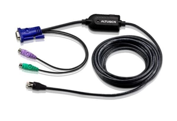 ATEN KA7920 PS/2 KVM Adapter Cable (CPU Module) - Tastatur / video / musekabel (KVM) - PS/2, HD-15 (VGA) (hann) til RJ-45 (hann)