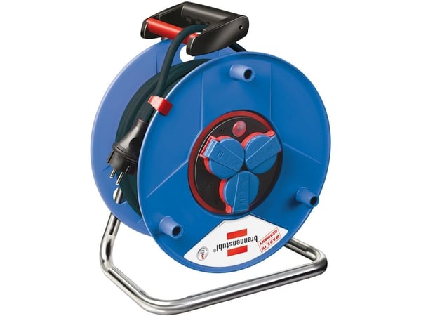 Brennenstuhl 25m H07RN-F 3G1,5, 25 m, IP44, Monivärinen, 3 AC-pistorasia(a), Musta, 1 kpl