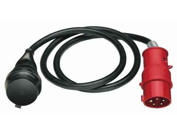 brennenstuhl H07RN-F 3G1,5 - Jatkojohto verkkovirralle - IEC 60309 16A (uros) - IEC 60309 16A (naaras) - 1,5 m - musta - Saksa