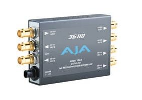 AJA 3GDA, Grå, HD-SDI, 3G HD-SDI, HD-SDI, SDI, 6 x BNC, 100 - 240 V, 131 mm, 79 mm