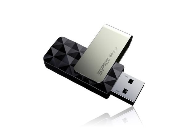 SILICON POWER Blaze B30 - USB flash-enhet - 64 GB - USB 3.0 - svart