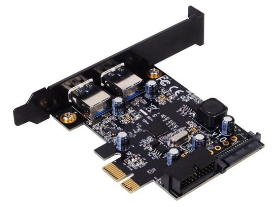 SilverStone EC04-E - USB-adapter - PCIe 2.0 låg profil - USB, USB 2.0, USB 3.0