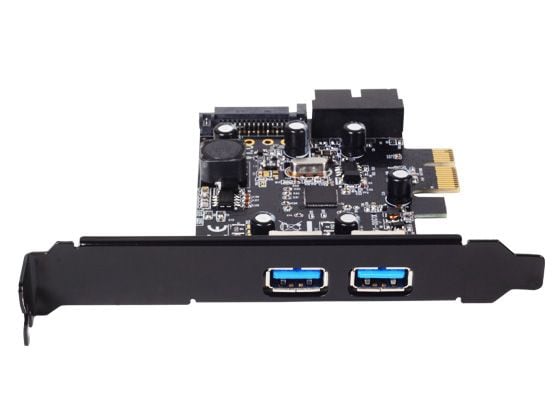 SilverStone EC04-E - USB-adapter - PCIe 2.0 låg profil - USB, USB 2.0, USB 3.0