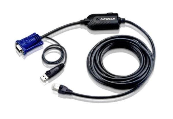 ATEN KA7970 USB KVM Adapter Cable (CPU Module) - Tastatur / video / musekabel (KVM) - RJ-45 (hann) til USB, HD-15 (VGA) (hann)