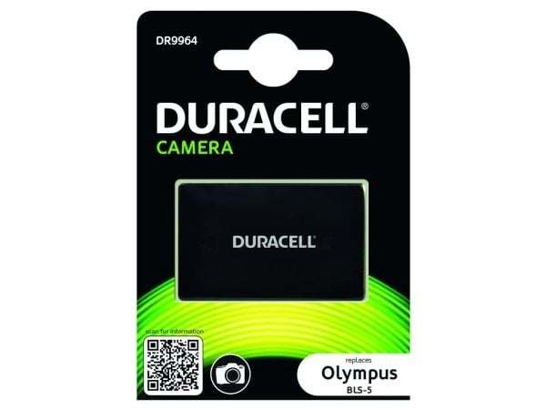 Duracell DR9964 - Batteri - Li-Ion - 1000 mAh - for Olympus PEN-F; OM-D E-M10; PEN E-P5, E-PL5, E-PL6, E-PL7, E-PL8, E-PM1, E-PM2; Stylus 1