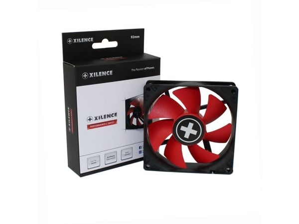 Xilence Performance C Series XPF92.R - Kabinettvifte - 92 mm - svart, rød