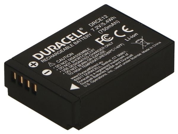 Duracell DRCE12, 750 mAh, 7,2 V, Lithium-Ion (Li-Ion)