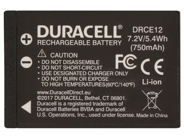 Duracell DRCE12, 750 mAh, 7,2 V, Lithium-Ion (Li-Ion)