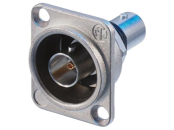 Neutrik NBB75DFI, BNC, Rustfritt stål, 75 O, 26 mm, 34 mm, 31 mm
