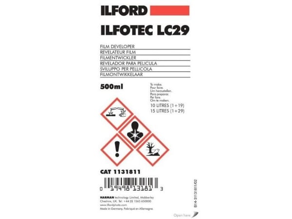 Ilford LC29, 500 ml, Musta, Valkoinen