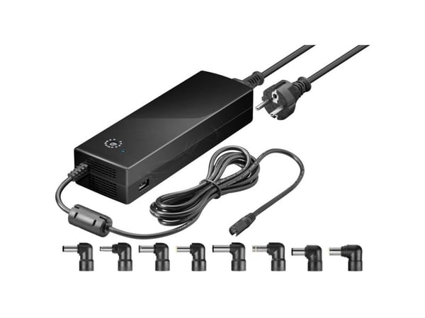 Goobay 55004, Kannettava tietokone, Sisätila, 100 - 240 V, 60 Hz, 134,5 W, 12, 14, 15, 16, 18, 18.5, 19, 19.5, 20, 22, 24 V