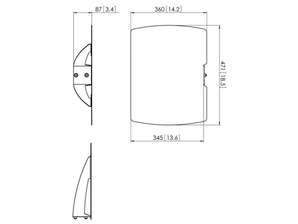 Vogel's PUA 9507 - Monteringskomponent (tilbehørshylle) - for notebook / DVD-spiller / tastatur - svart - stangmontering