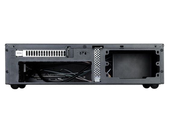 SilverStone MILO ML06 - SFF - mini-ITX - ingen strømforsyning (SFX12V) - svart - USB/lyd