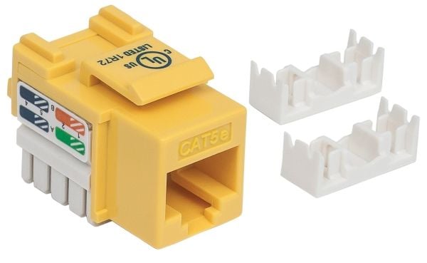 Intellinet 210133, litteä, keltainen, RJ-45, uros, 22/26, Cat5e