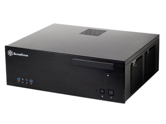 SilverStone Grandia GD04 PC-kabinett micro ATX SST-GD04B, svart