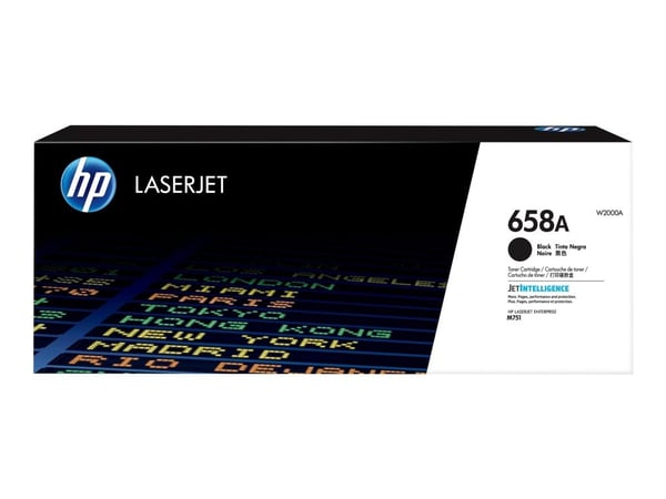 HP 658A alkuperäinen musta LaserJet-värikasetti, 7000 sivua, Musta, 1 kpl