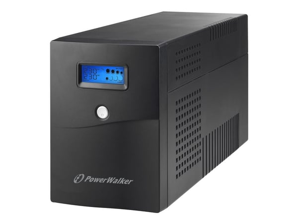 PowerWalker VI 3000 SCL - UPS - AC 162 - 290 V - 1800 watt - 3000 VA - 9 Ah - RS-232, USB - utgangskontakter: 4