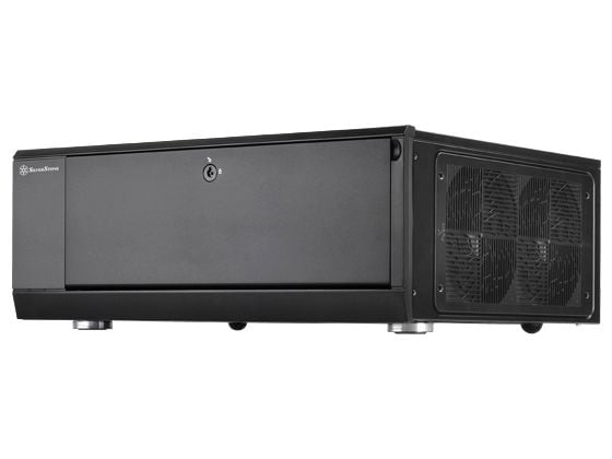 SilverStone Grandia GD10 - Tower - ATX - ingen strømforsyning (ATX / PS/2) - svart - USB/lyd