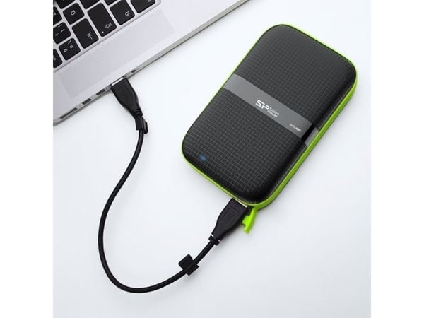 SILICON POWER Armor A60 - Harddisk - 1 TB - ekstern (bærbar) - 2.5" - USB 3.0 - svart