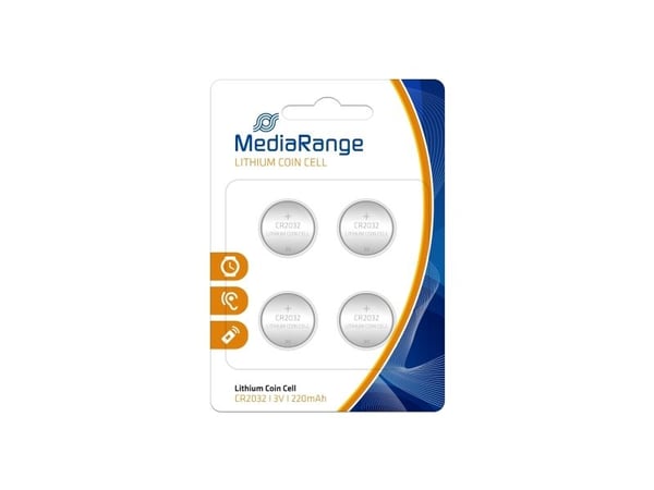 MediaRange Premium - Batteri 4 x CR2032 - Li - 220 mAh